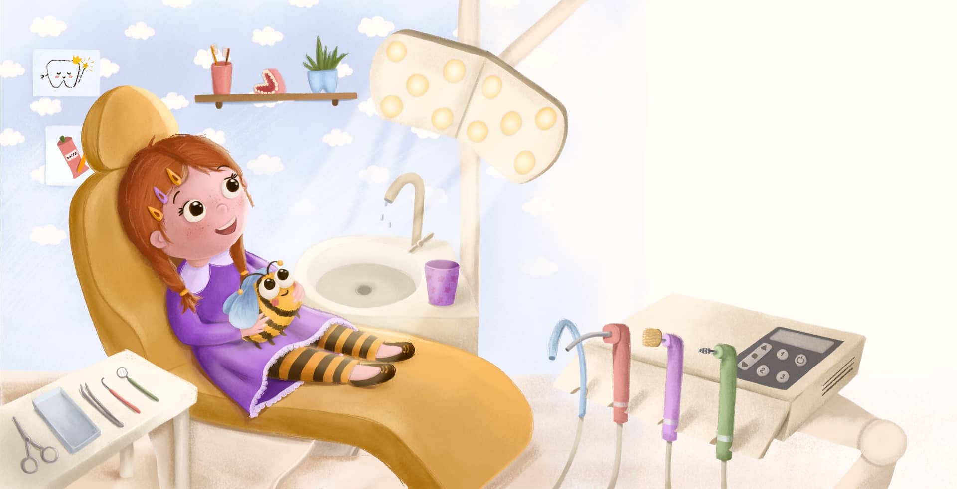 Дівчинка у стоматолога